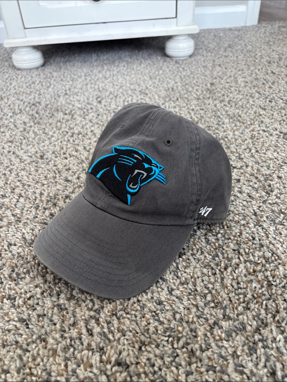 '47 Brand Gray Hat with Teal Panthers Logo